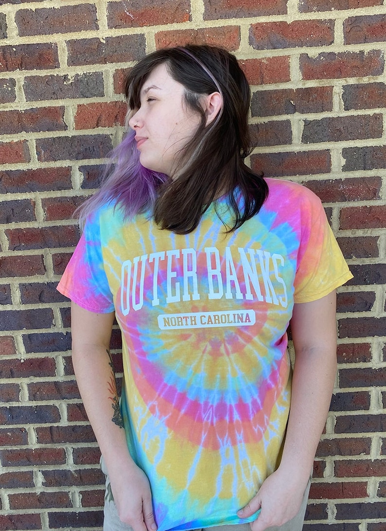 outer banks tie dye shirt