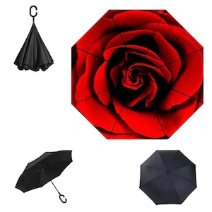 Ombrelli portatili da donna resistenti al vento forte antivento 3-fiori  pieghevoli in acqua cambia colore anti-uv ombrello da sole/pioggia