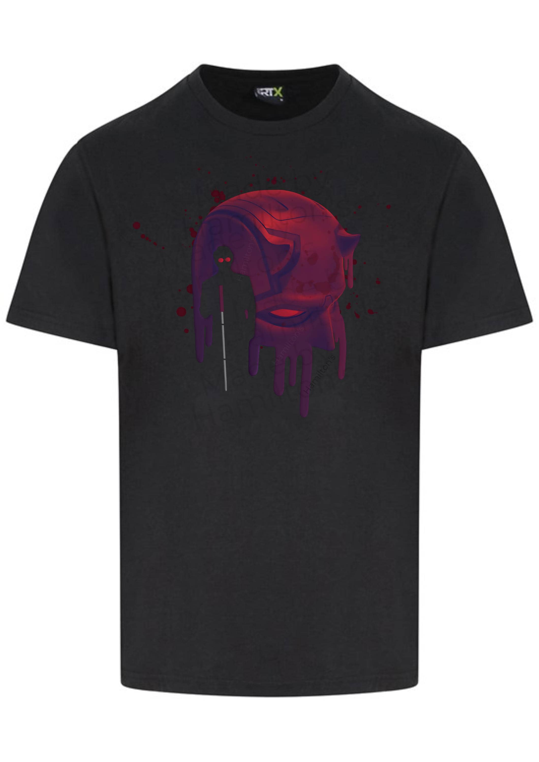 T-shirt Unisex Marvel Daredevil Silhouette - Marque Gildan Soft Style - Taille Unique? - Neuf Sans étiquettes - Fabriqué Au Royaume-Uni