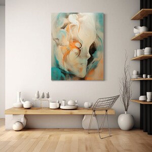 Digital Print abstract woman and abstract head