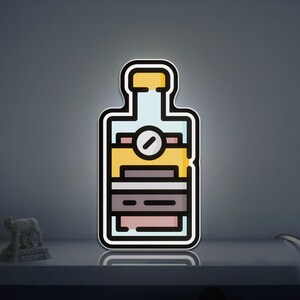 Vodka 3D Novelty Light Box, Bottle-Shaped Bar Light for Drink Stations, Restaurant Decor & Spirits Themed Interiors