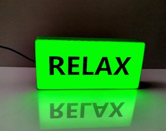 Custom LED Text Light Box, Dimmable Sign, Personalized Decor