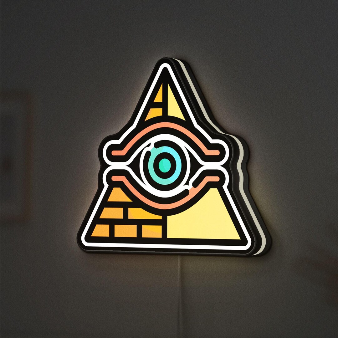 Pyramid 3D Novelty Light Box, Egyptian Landmark Lamp, Ancient Culture ...