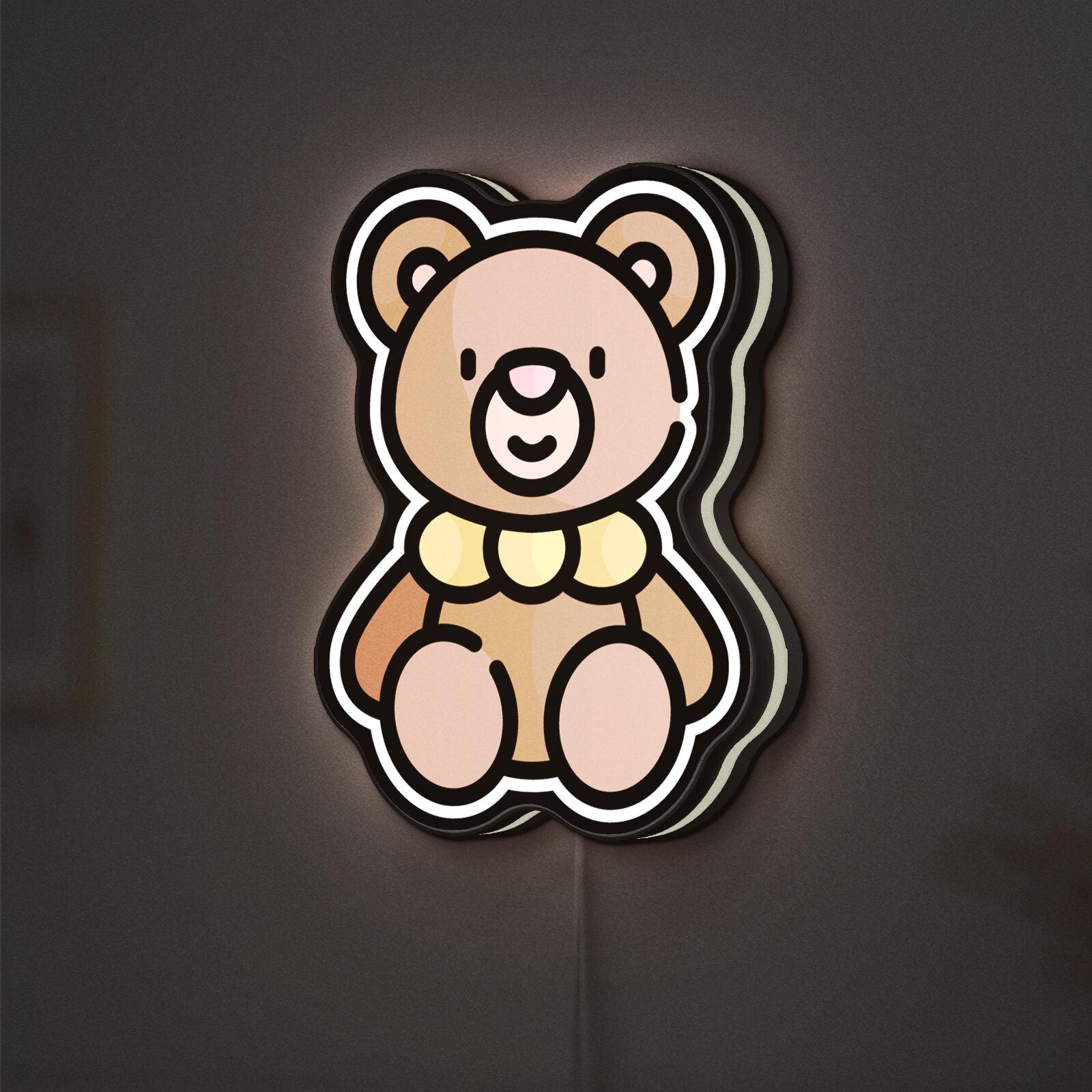 テディベア 3D ノベルティ ライトボックス、子供部屋や保育室の装飾に