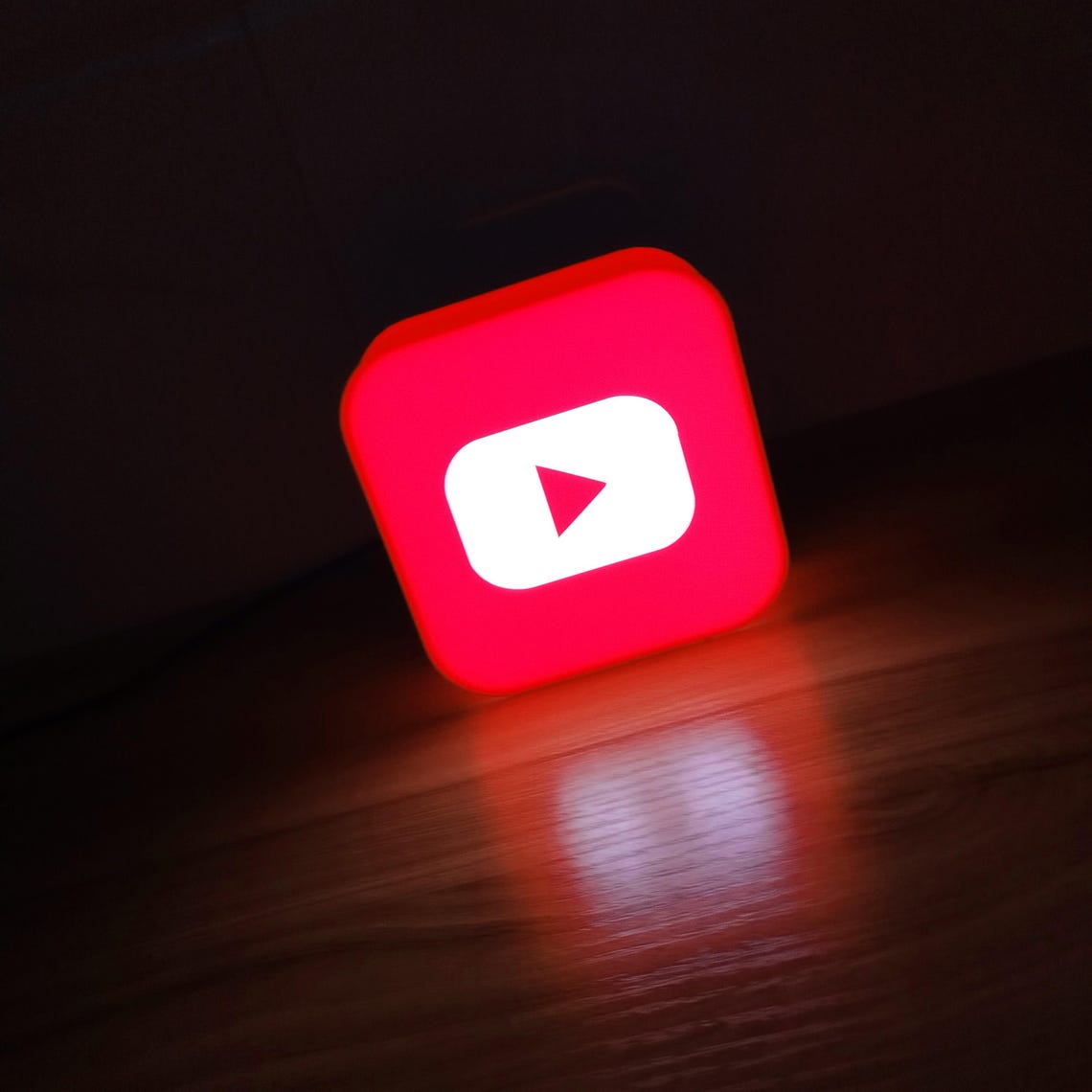 Custom Lay Button Custom Youtube Light Box, Play Button LED Night Light, Ideal for ...