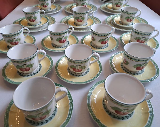 Villeroy & Boch French Garden individual cups and mugs, mocha, espresso, coffee, tea,