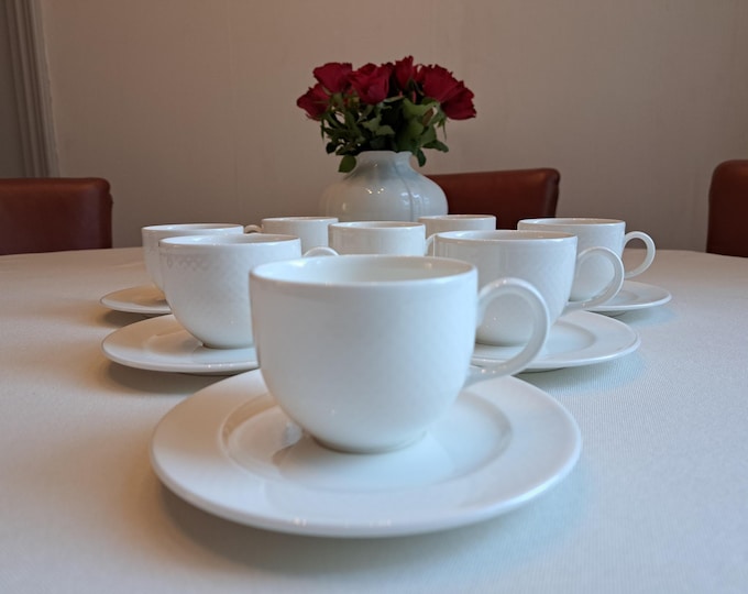 Villeroy & Boch Tipo Weiss coffee/tea set (8 pers.), cup and saucer