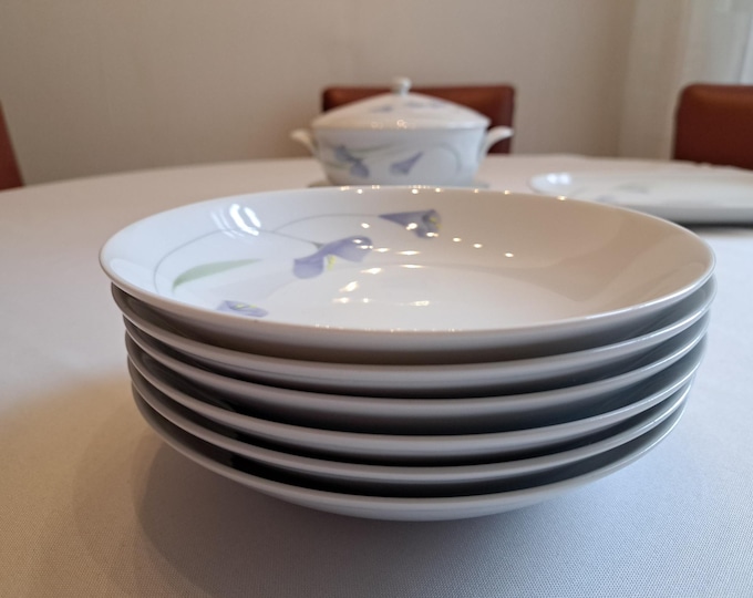Arzberg Bavaria Midnight Form 1495 loose plates, tableware parts, 100th Anniversary Edition, pasta/soup plates, breakfast plates, tureen, bowl
