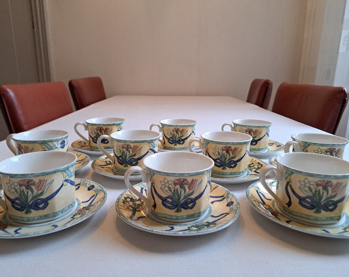 Villeroy & Boch coffee/tea set Citta Campagna Castellina, individual cups, mugs, cream set