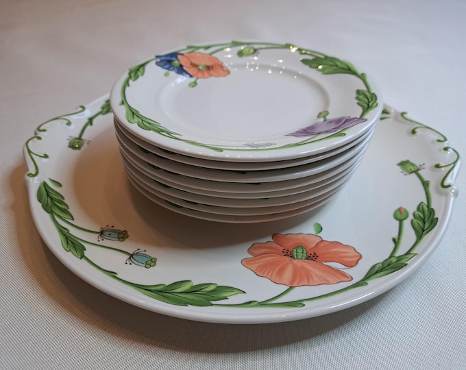 Villeroy & Boch Amapola cake service (8 persons), cake plate, cake plate