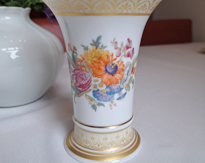 AK Kaiser Bavaria porcelain Sanssouci trumpet vase
