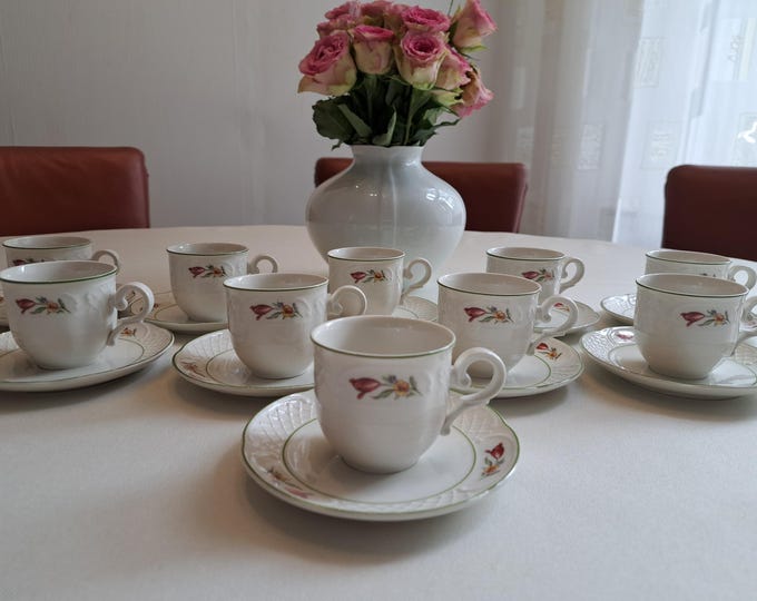 Villeroy & Boch Tulipe mocha/espresso set (10 pers.) mocha cup, espresso cup, saucer