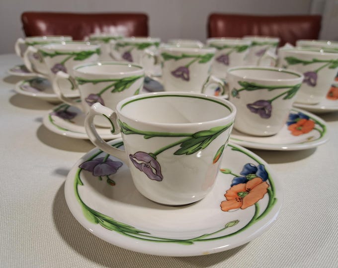 Villeroy & Boch Amapola loose cups, mocha cup, espresso cup, coffee cup, tea cup