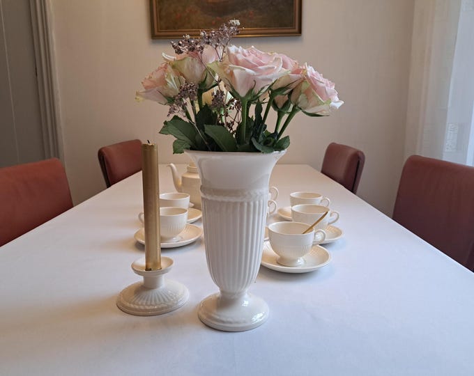 Wedgwood Edme vase and/or candlestick, candle holder, cake stand, serving dish