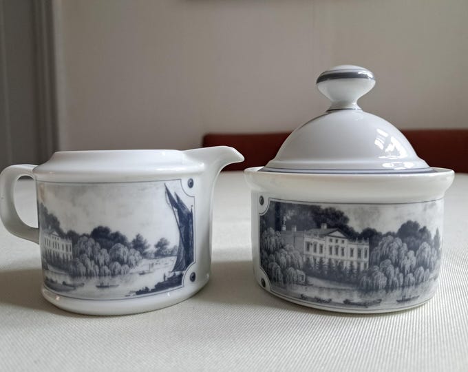 Royal Tettau Herrenhausen cream set, sugar bowl, milk jug