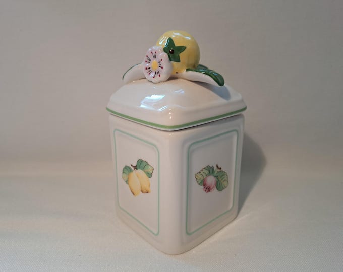 Villeroy & Boch French Garden Lemon storage jar, jam jar, tea caddy
