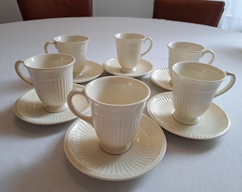 Servizio da caffè Wedgwood Edme (6 persone), tazza e piattino