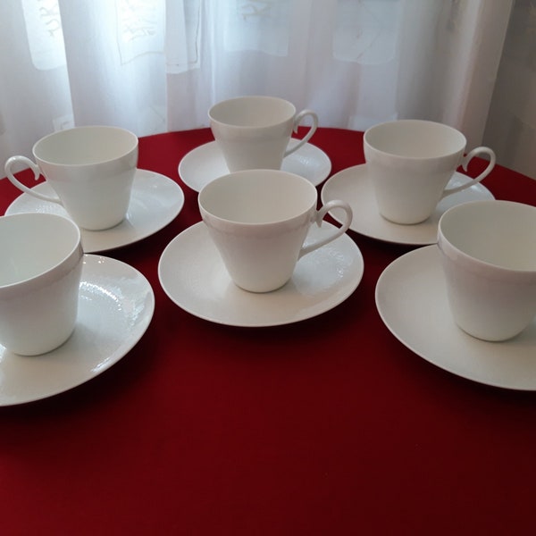 Rosenthal Bavaria porcelain coffee set Romanze Weiss (6 persons)