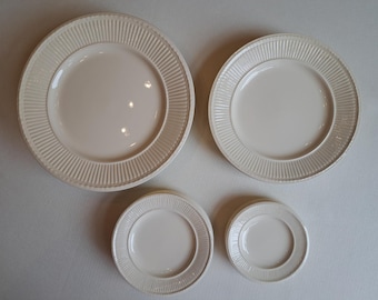 Wedgwood Edme individual plates, dinner plate, pasta/soup plate, breakfast plate, dessert plate, cake plate, petit four plate, tea bag holder, bonbon plate