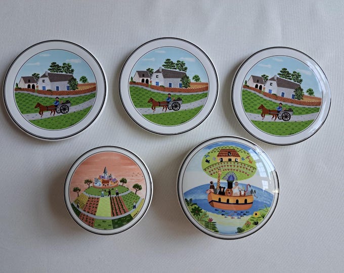 Villeroy & Boch Naif Bonbonnière, storage jar, coaster, lidded box, jewelry box, candy box