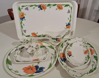 Set of 5 Villeroy & Boch Amapola Demitasse Cup and Saucer Sets - Etsy