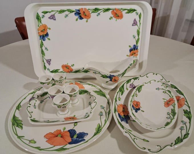 Villeroy & Boch Amapola loose tableware, salad bowl, meat bowl, cake dish, sauciere, egg cup