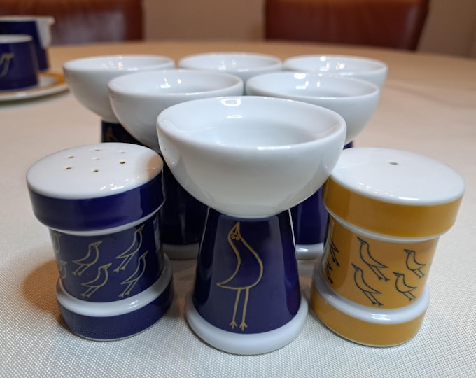 Arzberg Bavaria Flying Object breakfast set (6 pers.), egg cups, salt and pepper set