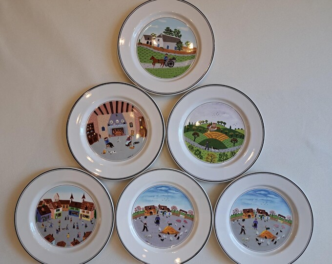 Villeroy & Boch Naif breakfast set (6 pers.), plates, breakfast plates