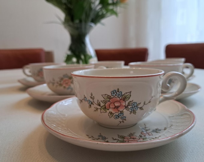 Villeroy & Boch Rosette tea set (6 pers.), teacup with saucer