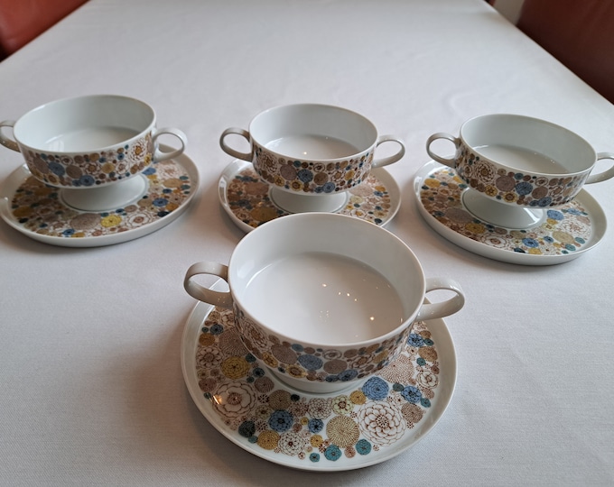 Rosenthal Bavaria porcelain Studio Line Composition Jardinet soup bowls (4 pers.)