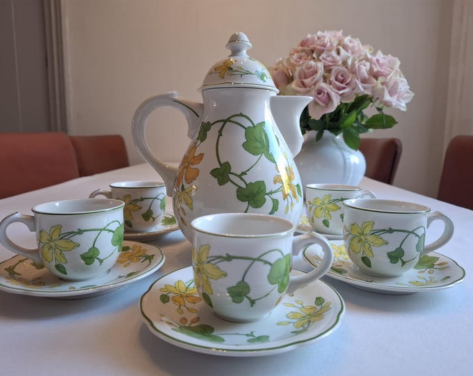 Villeroy & Boch Geranium mocha/espresso coffee set (6 persons)