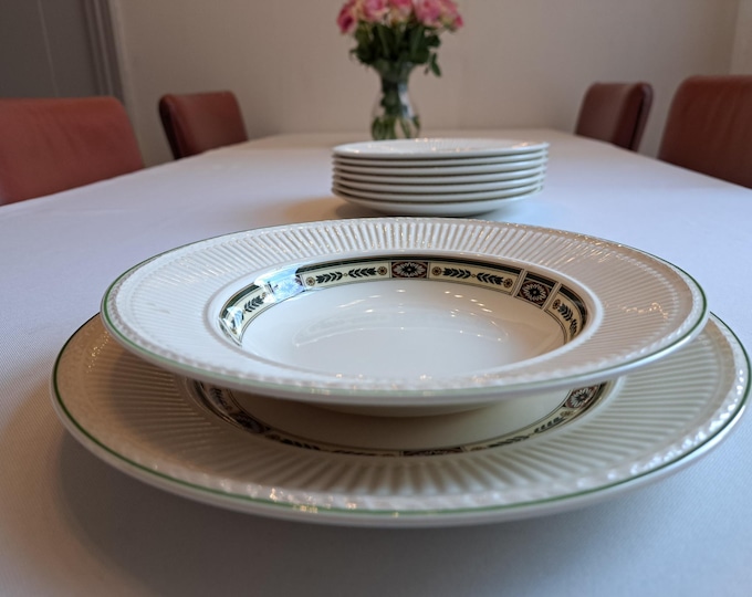 Wedgwood Carlton individual plates, dinner plates, breakfast plates, deep plates, pasta plates, curry plates, soup plates