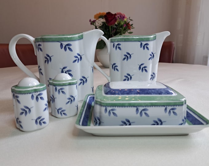 Villeroy & Boch Switch 3, milk jug, water jug, butter dish, salt and pepper set