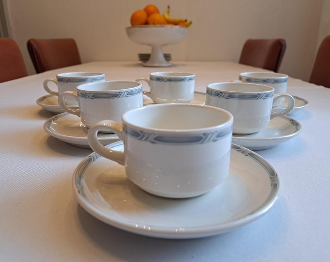 Villeroy & Boch Admiral coffee/tea set (6 pers.), coffee cup, cup and saucer