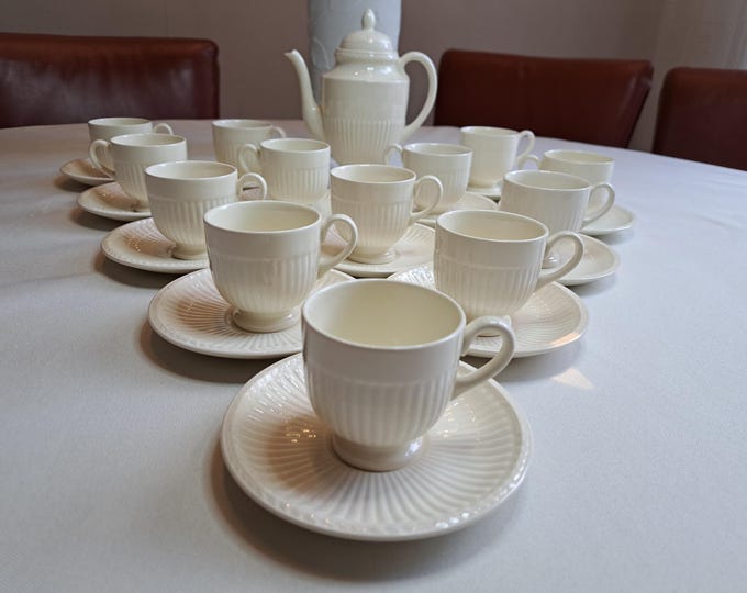 Wedgwood Edme mocha/espresso service (6 pers.)