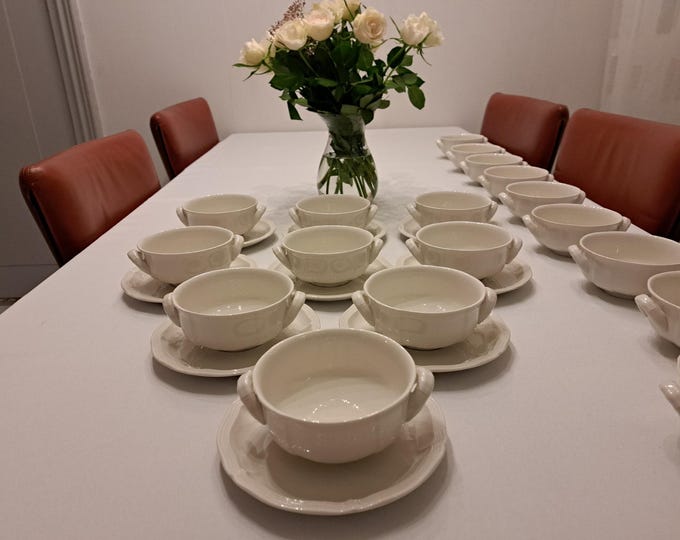 Villeroy & Boch Manoir soup bowl, soup bowl with handle, soup bowl with saucer, soup bowl without saucer