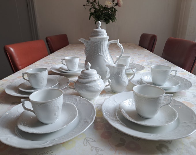 Rosenthal Bavaria porcelain Classic Rose Sanssouci breakfast set (6 persons)