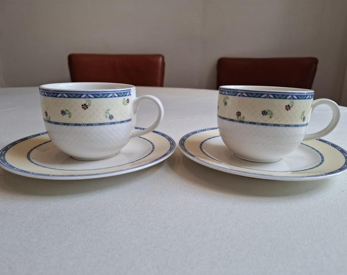 Villeroy & Boch Tipo Adeline 2x cappuccino cup and saucer