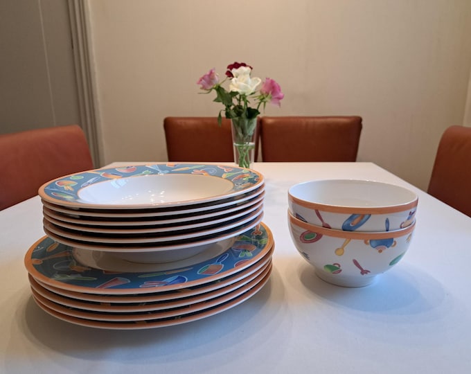 Villeroy & Boch Citta Campagna Desco, individual plates, bowls, dinner plate, pasta plate, soup plate