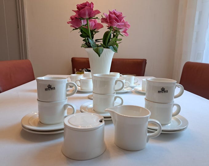 Royal Boch Belgium Stackable coffee set (6 pers.) handcrafted editions by Pieter Stockmans
