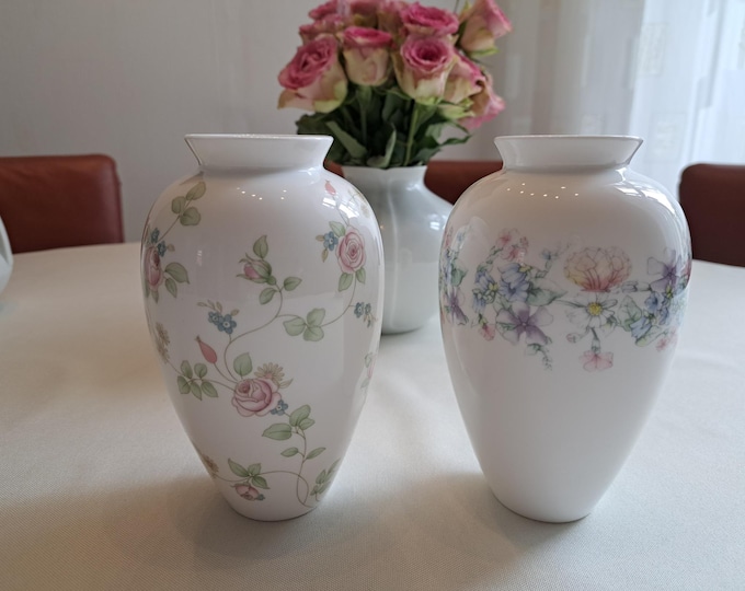 Wedgwood vase set, Angela and Rosehip, flower vase