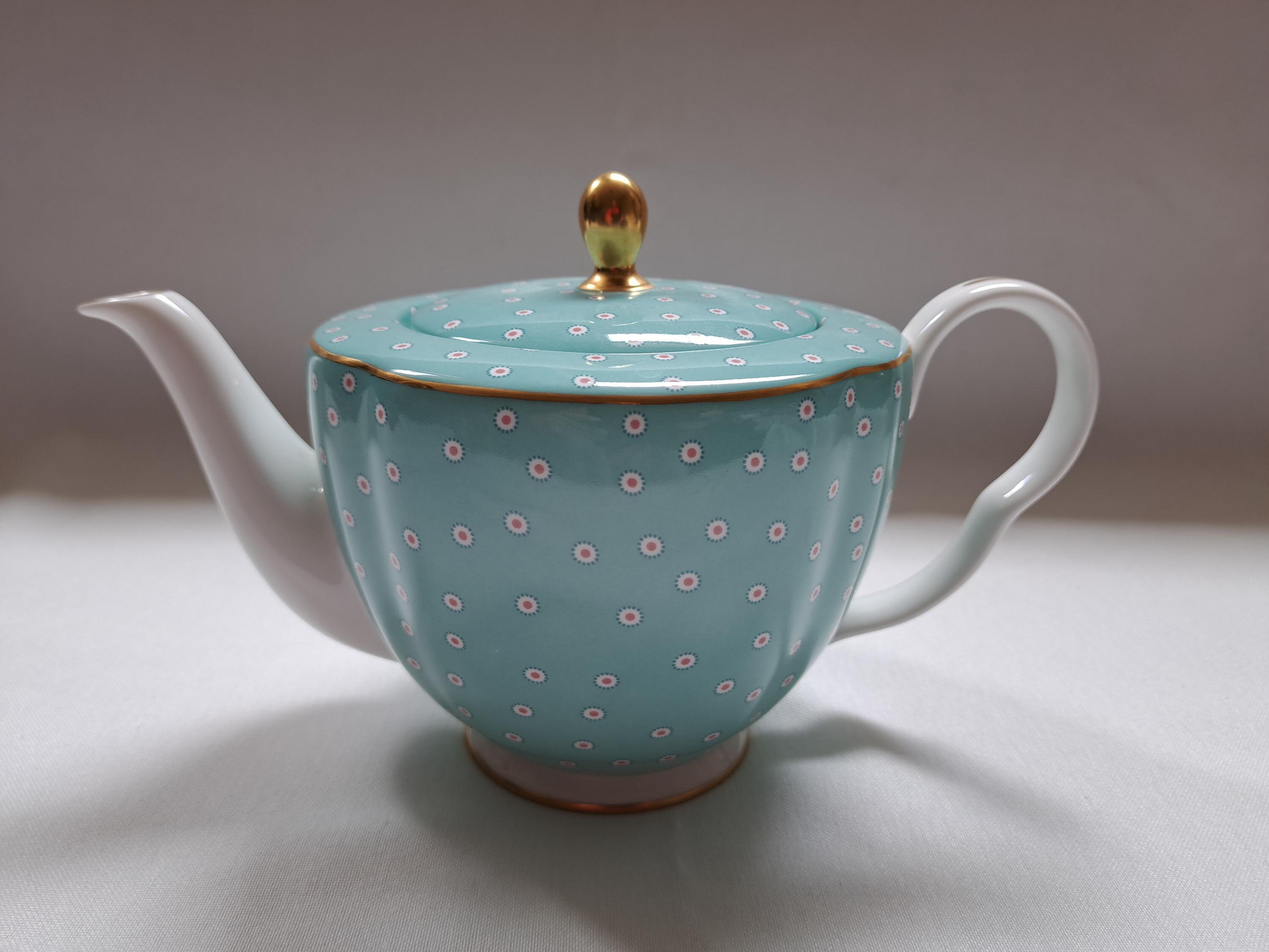 Wedgwood Harlequin Collection Polka Dot Teacup & Saucer (New