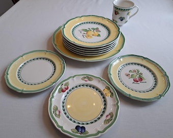 Villeroy & Boch French Garden individual plates, breakfast plate, dinner plate, cake plate