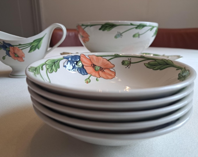 Villeroy & Boch Amapola bowls (6 pers.), porridge bowl, fruit bowl