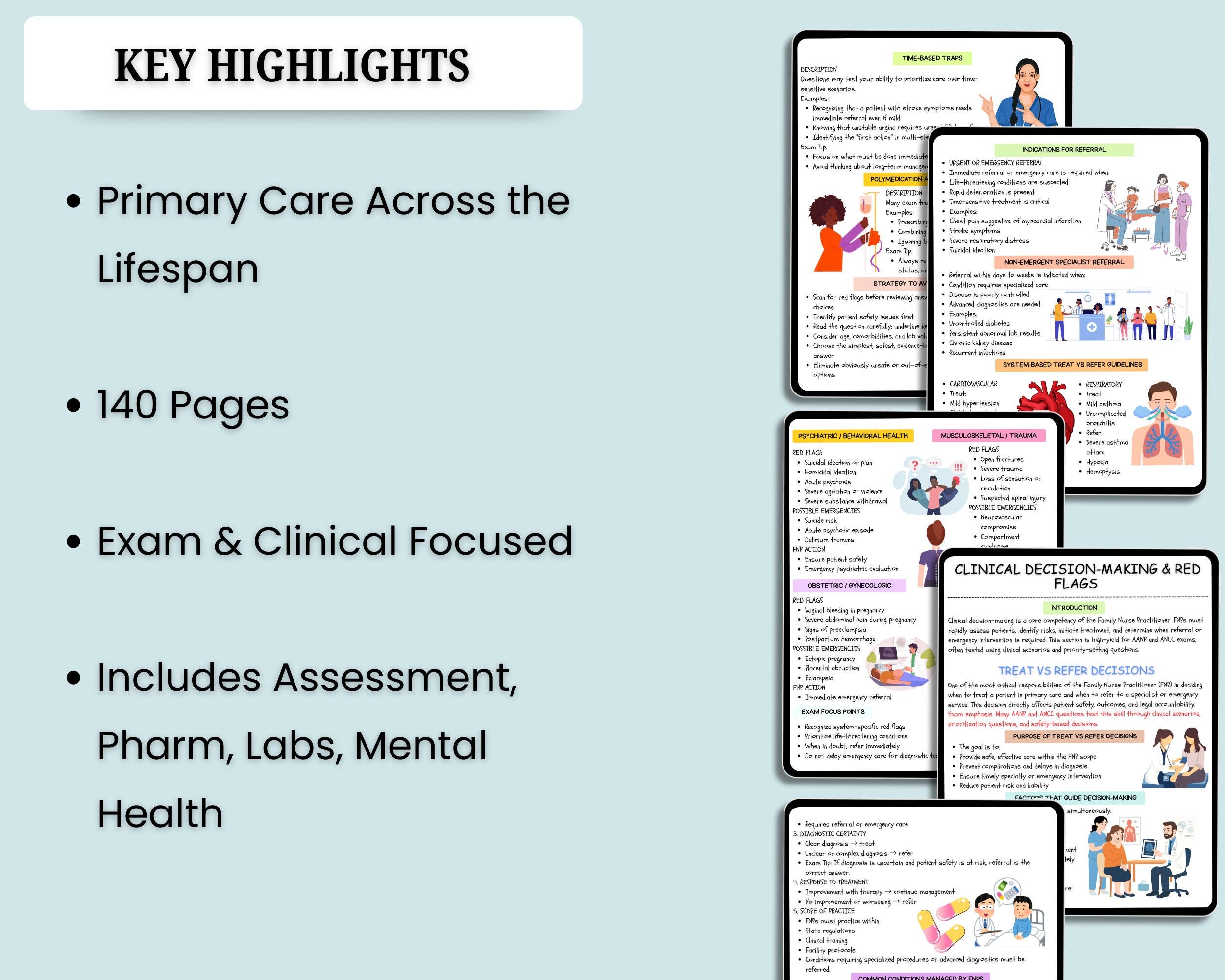 FNP Study Guide | Family Nurse Practitioner Primary Care | Exam ...