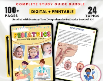 Pediatric Nursing Notes Bundle 100+ Pages | Nursing Notes | Pediatric Nursing Study Guide | Pediatric Nurse | Nursing Bundle | PDF