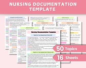 Nursing Documentation Template | Nursing Students Guide | 50 Topics | Nursing Handoff Report | Instant Download
