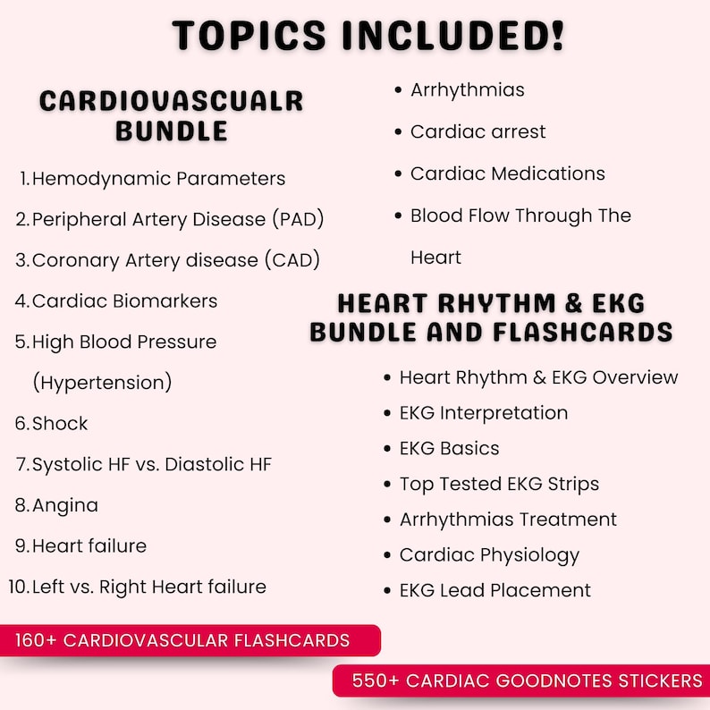 Cardiac Bundle | Cardiac Nursing Notes | ECG Rhythm & Arrhythmias ...