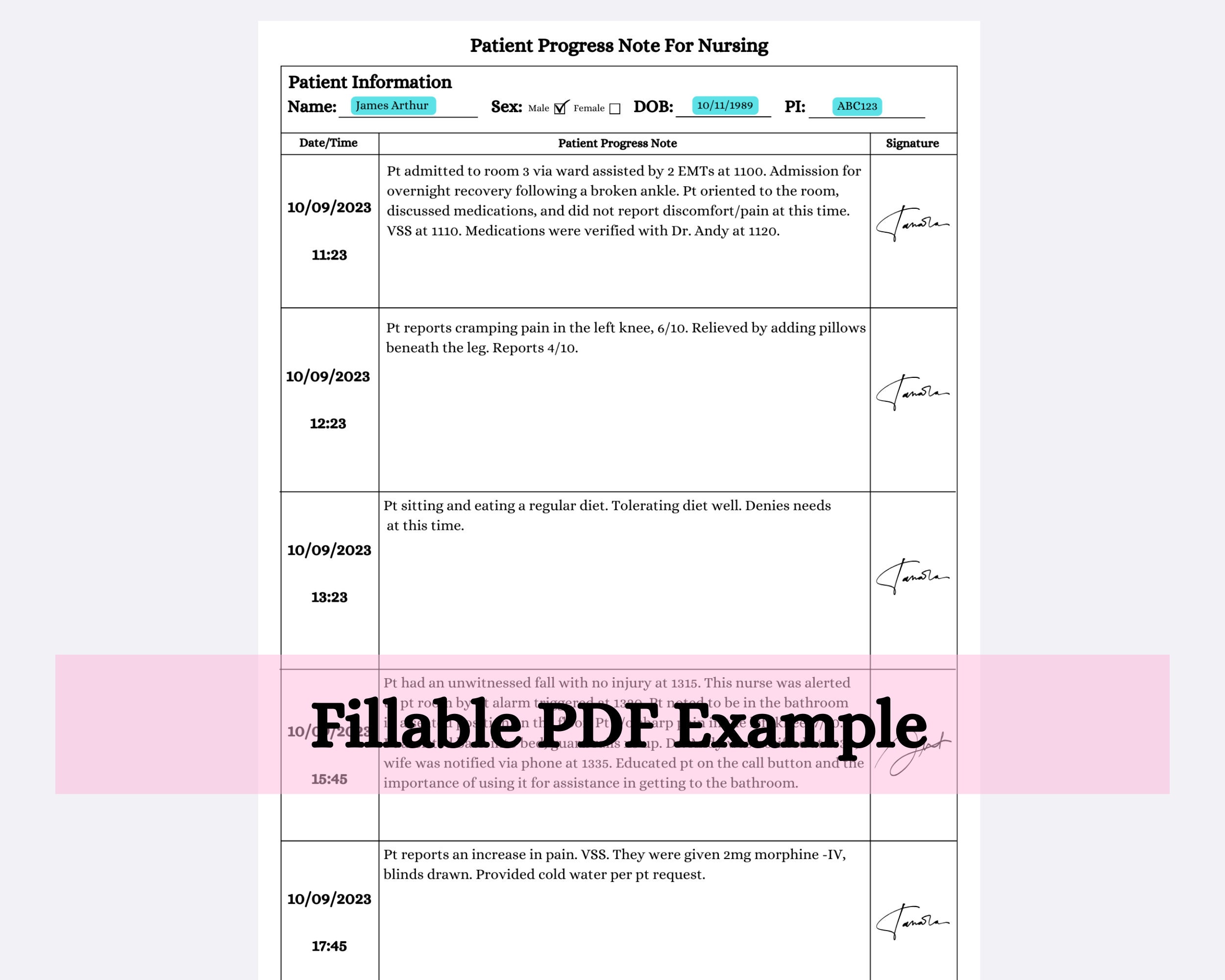 Nursing Progress Note Template Patient Progress Notes Nurse Progress Nursing Progress Note Template Patient Progress Notes Nurse Progress