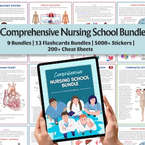 Comprehensive Nursing School Bundle | Nursing Notes | Anatomy, Pharmacology, Pathophysiology, Med Surg & More |  PDF